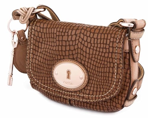 Womens Leather Handbags Fossil Women Bag W Maddox Embssd Lth Sml Flap Saddle Zb4865216