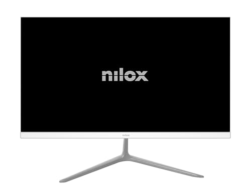 Nilox Nxm24Fhd1201W Monitor 24", 4K, Schermo Gaming 240Hz, Monitor Pc Con Tecnologia Va, Connessioni Hdmi E Vga