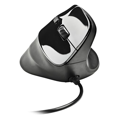 Ngs Samsara - Mouse Verticale Ergonomico, Sensore Laser, Pulsanti Silenziosi, Dpi Regolabile 800-3200, 5 Pulsanti E Rotella Di Scorrimento, Plug And P