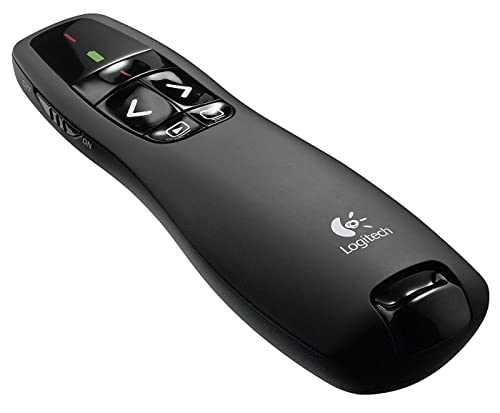 Logitech R400 Wireless Presenter Rf Black, W128212111 (Black)