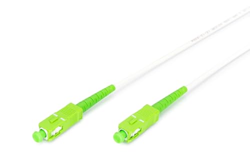 Digitus Cavo In Fibra Ottica Os2-10 M - Sc/Apc A Sc/Apc - Armato - Fo Simplex - Lan In Monomodale Sm - Tipo 9/125 Μ - Bianco
