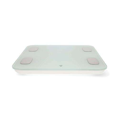 Nedis Wifi-Smartlife-Personenwaage Bluetooth® | Bmi/Bmr/Fett/Gebeine/Gewicht/Muskeln/Wasser | 12 | Max.