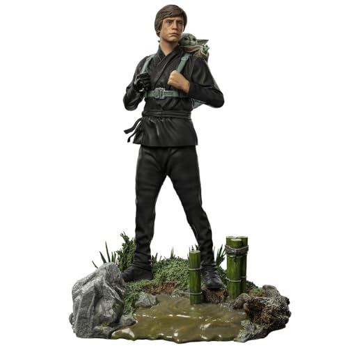 Iron Studio Le Livre De Boba Fett - Luke & Grogu - Figurine 1/10 Art Scale 20Cm