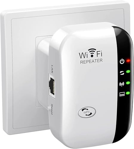 Amplificatore Wifi Extender, Ripetitore Wlan Wlan Amplificatore Wifi Fino A 5000 Sq.Ft Con Modalità Ripetitore/Ap, Amplifier Long Range Con Porta Ethe