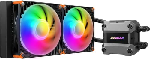 Cougar Poseidon Ultra Argb 240 Pc Liquid Cooler: Flusso D'Aria Ottimale, Smorzatori Angolari, Anello Di Stabilizzazione Integrato, Piastra Di Raffredd