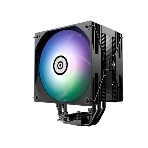 Enermax Ets-T41D-Argb - Radiatore Con Indicatore Di Stato Digitale, 2 X 120 Mm, Argb Pwm-Fan Forward-Reverse Blade, Cuscinetti Fdb, 4 X 6 Mm, Vernicia
