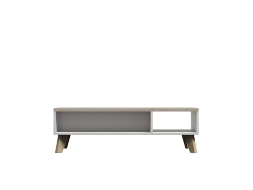 Cama Lotta 110 Coffe Table White/Sonoma Oak