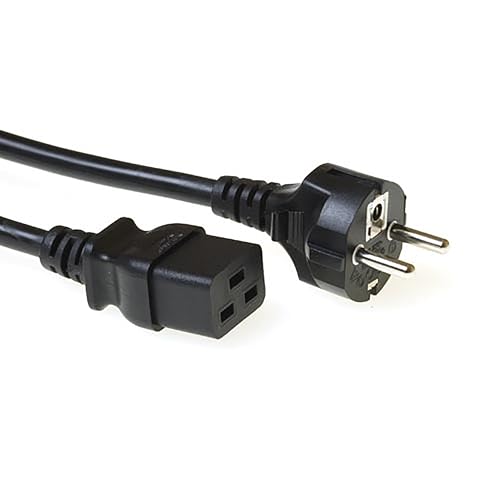 Cavo Di Alimentazione Act Da C19 A Spina Cee7/7, 3 M, Iec 60320, Cavo Di Alimentazione Per Ups E Server, Nero - Ak5022