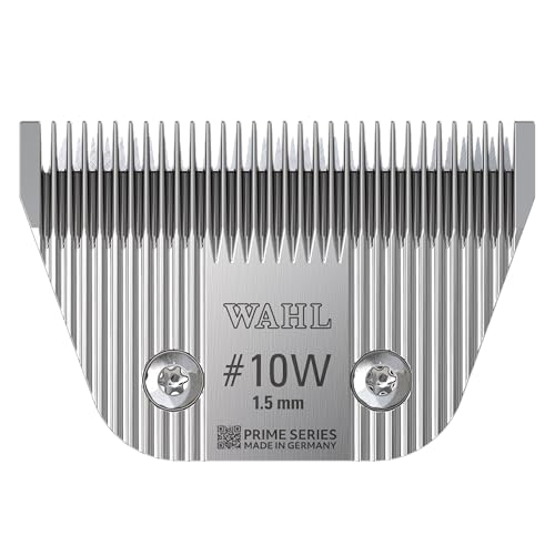 Wahl Prime Series Lame, #10W, 1,5 Mm, Lame Per Tosatrici Per Animali, Lame Di Ricambio, Lame Di Ricambio Per Tosatrici Per Animali Domestici, Acciaio