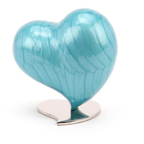 Urns Uk Watford - Urna Per Ceneri Di Cremazione, A Forma Di Cuore, Misura Grande, Colore: Foglia