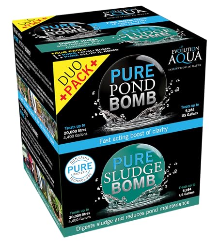 Evolution Aqua Pure Duo Pack - Confezione Da 2 Bombe Per Laghetti E Fanghi Per Laghetti E Fanghi, Trattamento Delle Acque Trasparenti, Confezione Dopp