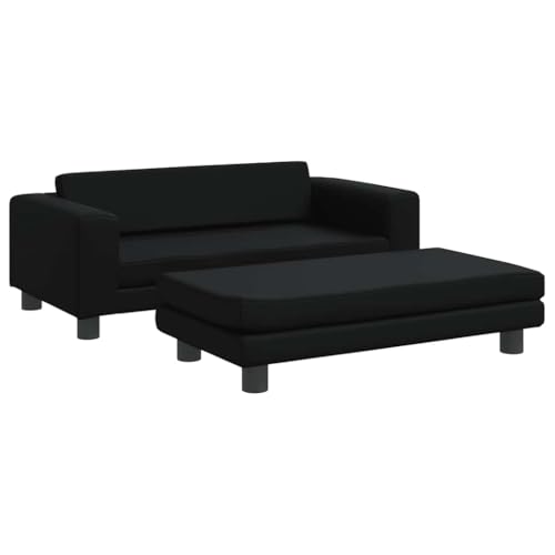 Vidaxl Lettino Per Cani Con Estensione Nero 100X50X30 Cm In Similpelle