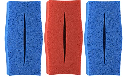 3 Spugne Di Ricambio Adatte Per Oase Biotec 5 (2 X Grossolani 10 Ppi + 1 X Fine 30 Ppi) | Set 2 X Blu 1 X Rosso