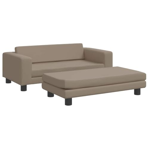 Vidaxl Lettino Cani Con Estensione Cappuccino 100X50X30 Cm Similpelle, Letto Per Cani, Divano Per Cani, Divanetto Per Cani, Letti Per Cani