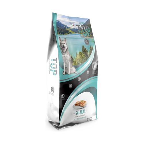 Top Salmon - Cibo Per Cani Di Taglia Media E Grande - Ricco Di Salmone - Confezione Da 10 Kg