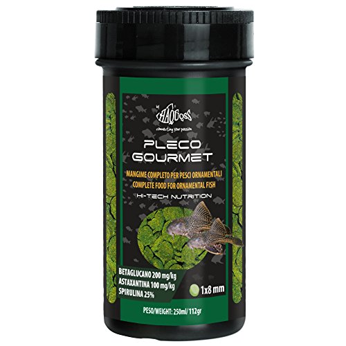 Haquoss Pleco Gourmet, Mangime In Pastiglie Affondanti Per Pesci Pulitori Da Fondo E Vetro (250Ml/112Gr)