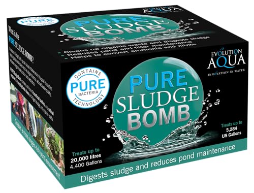 Evolution Aqua Pure Sludge Bomb - Sfango Naturale Per Il Trattamento Delle Acque Limpide, Per Laghetti E Laghetti Da Laghetto, Per Laghetti Da Pesci,