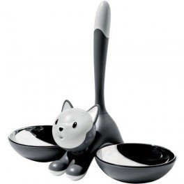 A Di Alessi Tigrito Ciotola Per Gatti, Grigio, 28 Cm