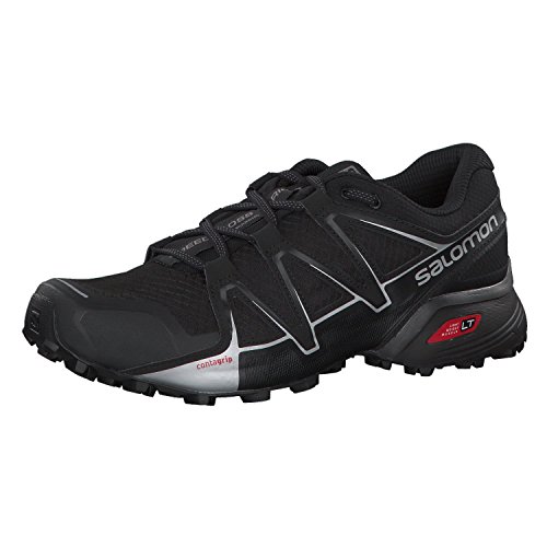 Salomon Speedcross Vario 2 Scarpe Da Trail Running Da Uomo, Aderenza Su Superfici Dure E Morbide, Tenuta, Protezione, Black, 41 1/3