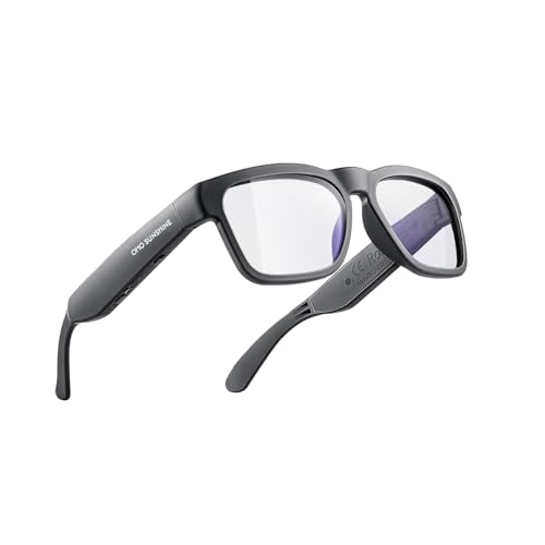Oho Audio Safety Glasses, Voice Control And Open Ear Style Listen Music And Calls With Volume Up And Down,Bluetooth 5.2 And Ip44 Waterproof Feature