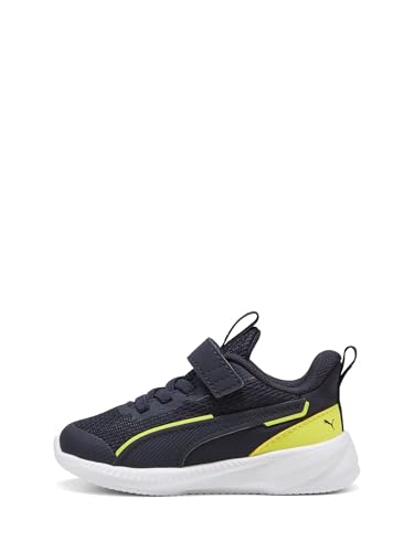 Puma Flyer 3 Ac+ Inf, Scarpe Da Ginnastica Unisex-Bimbi 0-24, New Navy Lemon Sherbert White, 22 Eu