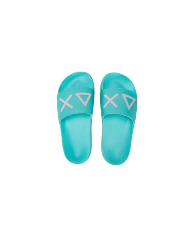 Sun68 Slippers Logo Verde Acqua Donna Ds25Su18 X35204 37