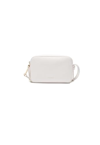 Coccinelle Borsa A Tracolla Malory In Pelle, 22 X 14,5 X 9 Cm, Color Bianco