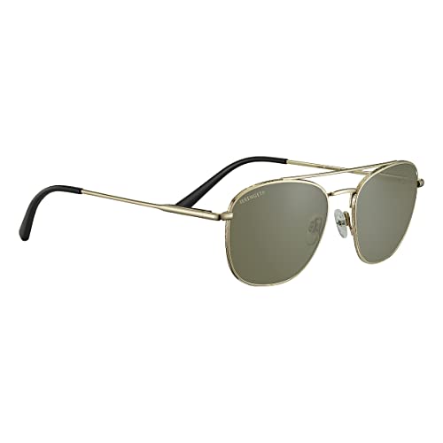 Serengeti Carroll, Occhiali Unisex-Adulto, Shiny Light Gold, M
