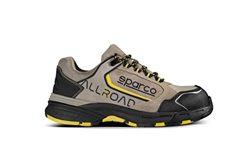 Sparco Allroad, Scarpe Antinfortunistiche Unisex-Adulto, Beige-Nero, 39 Eu