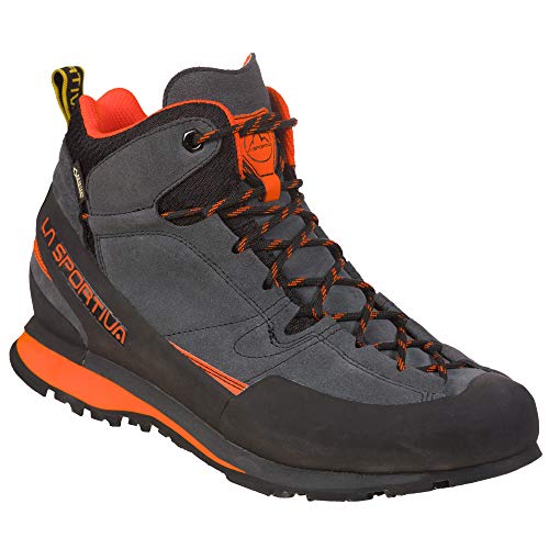 La Sportiva Boulder X Mid, Scarpe Da Montagna Uomo, Carbon/Flame, 41.5 Eu