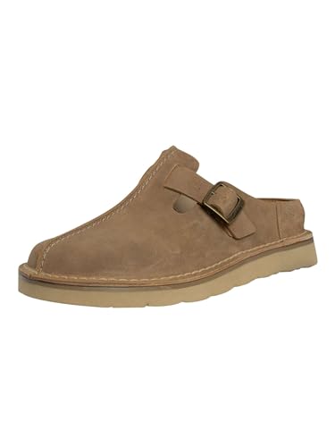 Clarks Solsbury Mule, Sandali A Ciabatta Uomo, Dark Sand Suede, 43 Eu