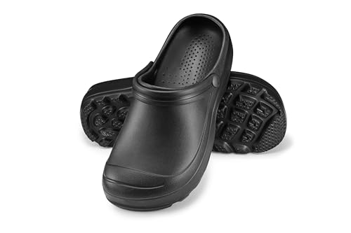 Estro Ciabatte Da Giardino Uomo - Ciabatte Giardino Uomo Zoccoli Plastica Zoccoli Gomma F08 (42 Eu, Nero)