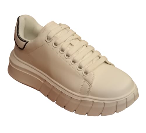 Gaelle Paris, 2965, Scarpe Moda Fashion Ecopelle (White, Sistema Taglie Calzature Eu, Adulto, Numero, Media, 36)