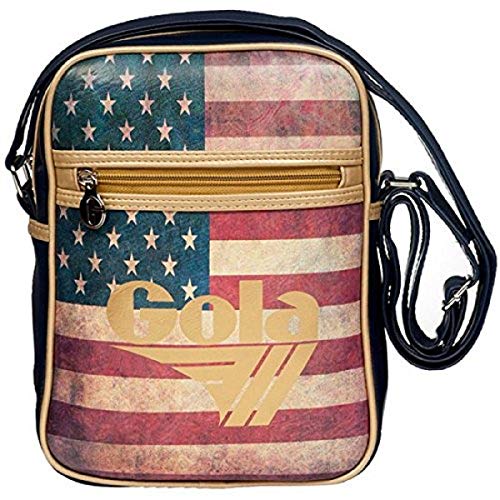 Borsa Tracolla Gola Mini Bronson Vintage Usa Cub448 Blue Gold
