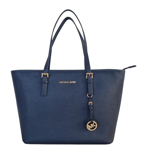 Michael Kors Borsa A Spalla Tote Jet Set Travel 35T0Stvl9L Blu Navy