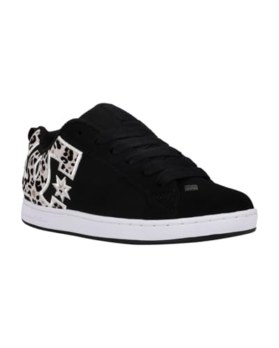 Dc Shoes Court Graffik, Scarpe Da Ginnastica Donna, Stampa In Bianco E Nero, 41 Eu