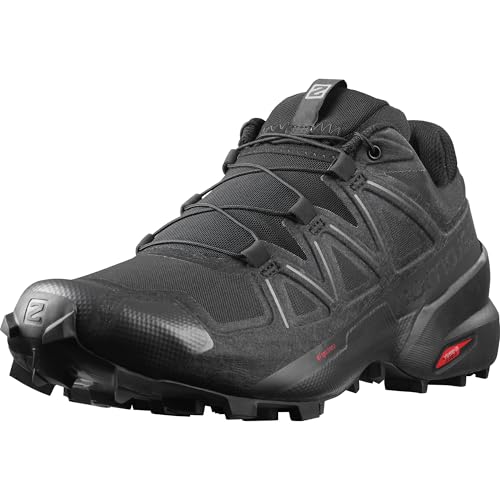 Salomon Speedcross 5, Scarpe Da Trail Running Uomo, Nero Black Black Phantom, 44 2/3 Eu