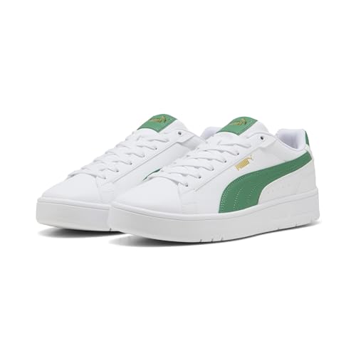 Puma Court Classico, Sportstyle Core Unisex-Adulto, White-Archive Green Gold, 41 Eu