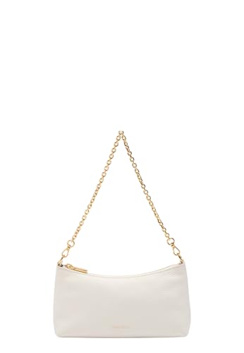 Coccinelle Aura Mini Bag Grained Leather Blanco