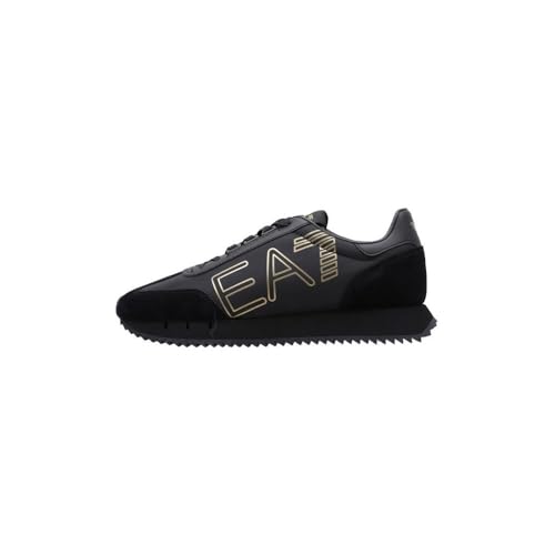 Emporio Armani Ea7 Sneakers Vintage Uomo Black - Gold 42 Eu
