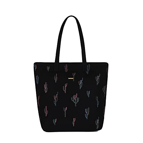 Ecoright - Borsa Larga Da Donna Con Cerniera, Impermeabile, Ecologica, Da Donna, Cactiverse, One Size", En_Gb: "Ecoright Large Tote Bags For Women Wit