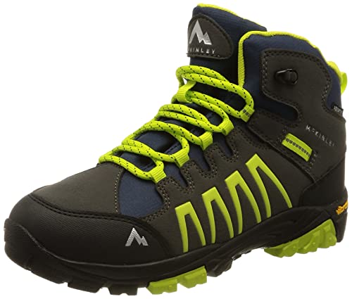 Mckinley Denali Mid Aqx, Scarpe Da Trekking Unisex-Adulto, Anthracite/Green Lim, 36 Eu