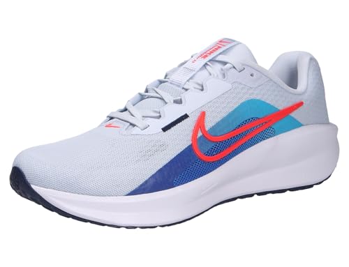 Nike Downshifter 13, Scarpe Uomo, Calcio Greybrtcrimson-Deepnight-Blu, 45 Eu