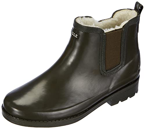 Aigle Carville W Fur, Stivali Chelsea Donna, Kaki, 40 Eu