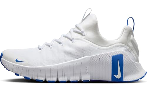 Nike Free Metcon 6, Sneaker Uomo, White/Game Royal-White, 45 Eu