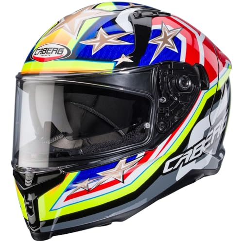 Caberg Avalon X Track Black/Yellow Fluo/Red Fluo/Blue M Casco Integrale