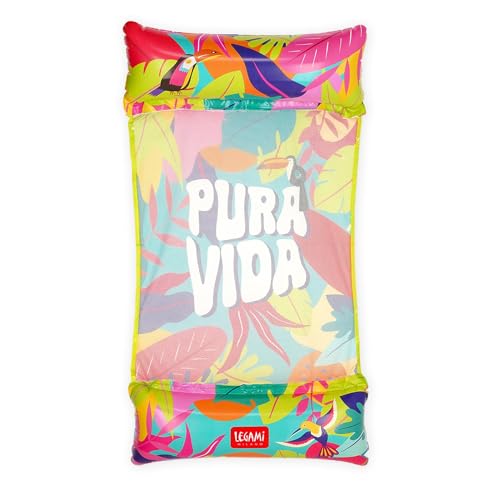 Legami - Amaca Gonfiabile, Amaca Galleggiante Per Piscina, Sdraio Gonfiabile Supporta Fino A 80 Kg, Materassino Amaca Mare, 74 X 135 Cm