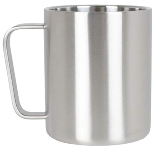 Lifeventure, Stainless Steel Camping Mug Unisex, Silver, One Size