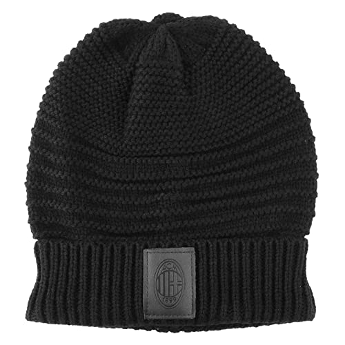 Ac Milan Cappello A Maglia Con Patch Pelle Prodotto Ufficiale 143052