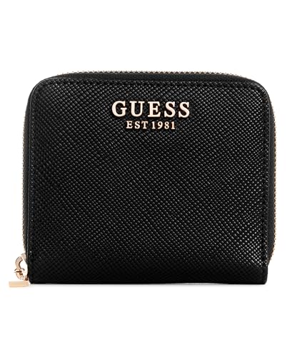 Guess Laurel - Portafoglio Da Donna Con Cerniera, Taglia Unica, Colore: Nero